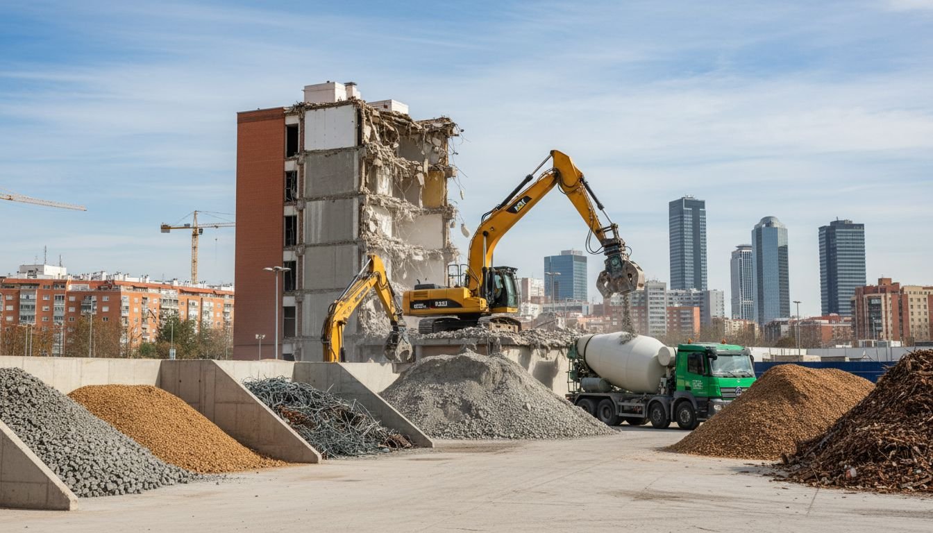 Cómo la nueva estrategia regional impulsa la gestión circular de residuos de obra en Madrid